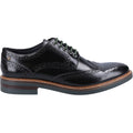 Base London Woburn Chaussures Richelieu Pour Hommes En Cuir Noir