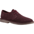 Hush Puppies Scout Chaussures En Daim Bordeaux Pour Homme À Lacets