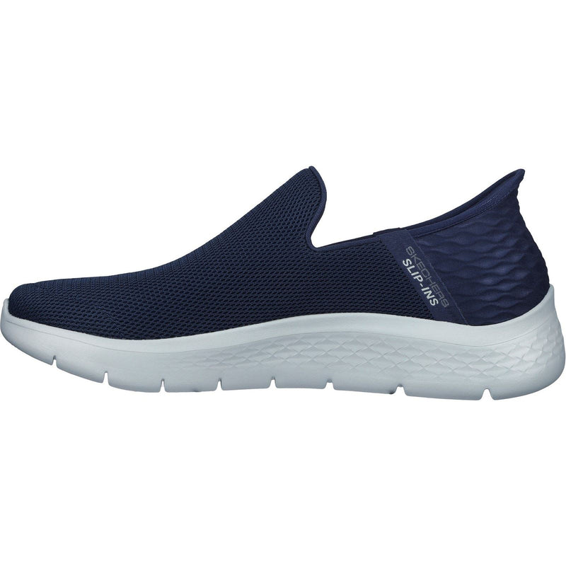 Skechers Go Walk Flex No Hands Baskets En Polyester Pour Homme, Couleur Marine