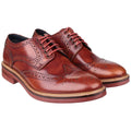 Base London Woburn Chaussures Brogues En Cuir Pour Hommes, Couleur Fauve