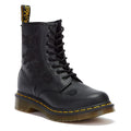 Dr. Martens 1460 Vonda Mono Floral Softy Bottes noires pour femmes