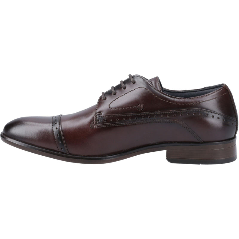 Pod Ralph Chaussures Oxford Pour Hommes En Cuir Marron.