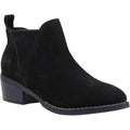 Hush Puppies Isobel Bottes Noires En Cuir Pour Femmes