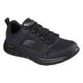 Skechers Track Knockhill Baskets Noires En Cuir Pour Hommes