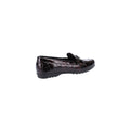 Geox Elidia Chaussures Mocassins En Cuir De Vache Pour Femmes, Couleur Bordeaux Foncé.