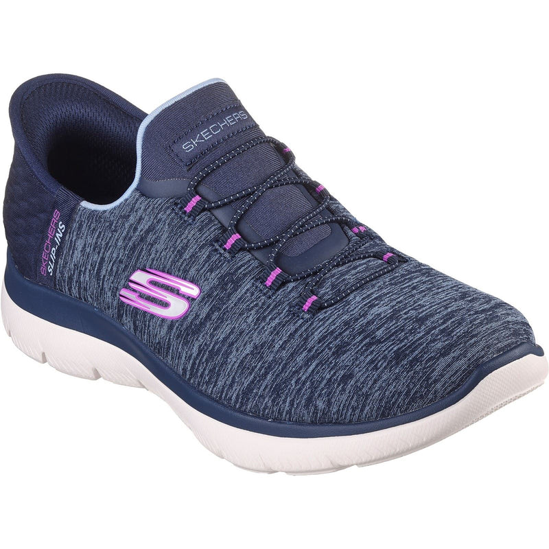 Skechers Summits Dazzling Haze Chaussures De Sport Femme Bleu Marine/Violet