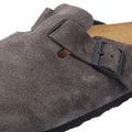 Birkenstock Boston Sabots en daim gris.