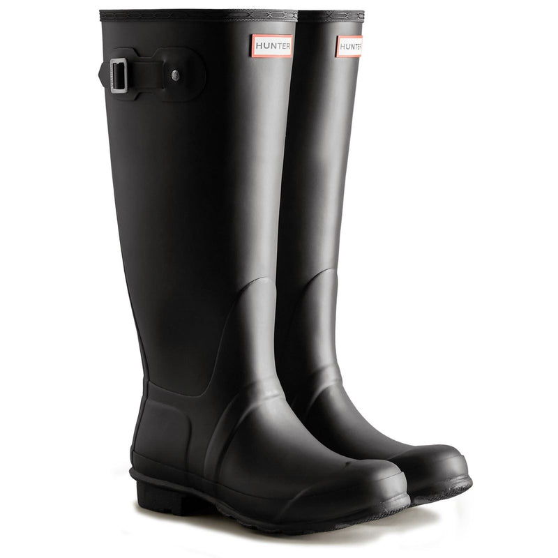 Hunter Original Tall Wide Bottes En Caoutchouc Pour Femmes, Noires