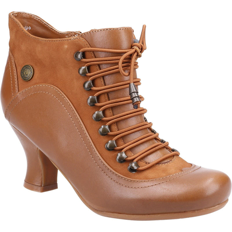 Hush Puppies Vivianna Bottes En Cuir Pour Femmes Couleur Tan