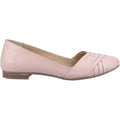 Hush Puppies Marley Ballerina Ballerines Plates En Cuir Rose Pour Femmes