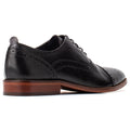 Base London Cast Waxy Chaussures Richelieu Pour Hommes En Cuir Noir