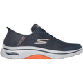 Skechers Arch Fit 2.0 Simplicity 2 Sneakers En Toile Pour Hommes, Couleur Charbon/Orange