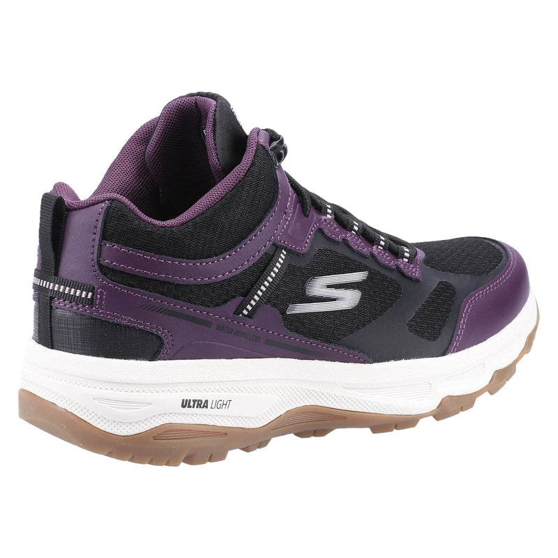 Skechers Go Run Trail Altitude Baskets En Cuir Pour Femmes, Noir/Violet