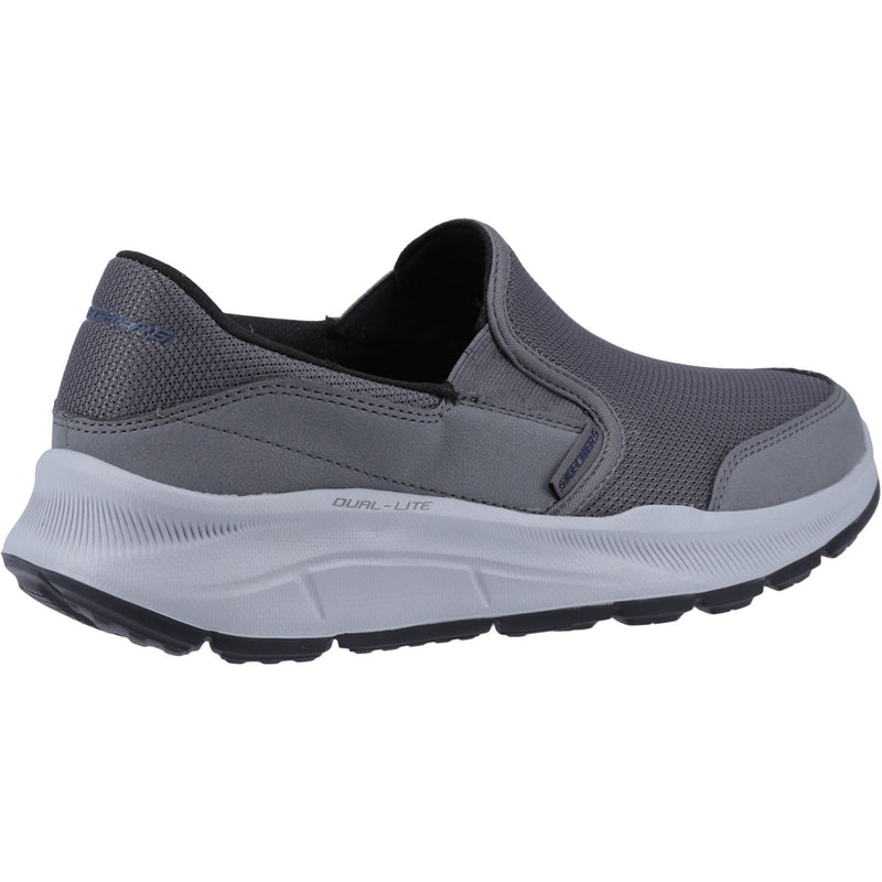 Skechers Equalizer 5.0 Persistable Baskets Pour Homme En Toile De Couleur Anthracite