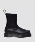 Dr. Martens Amaayah Lo Bottes Noires En Cuir Pour Femmes