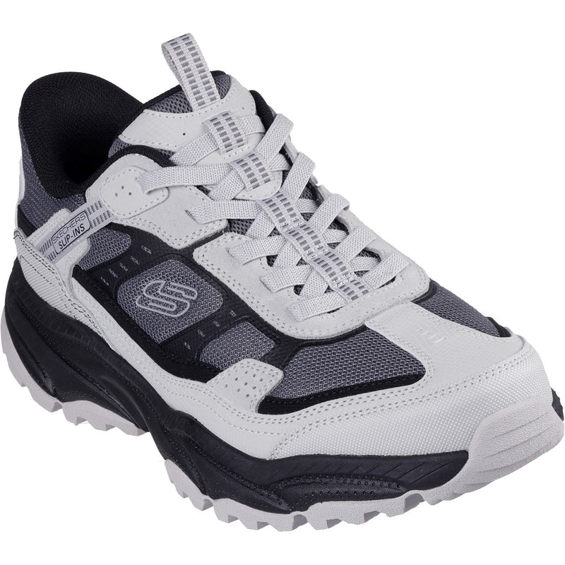 Skechers Vigor AT Bottes De Randonnée En Cuir Pour Hommes, Gris/Noir