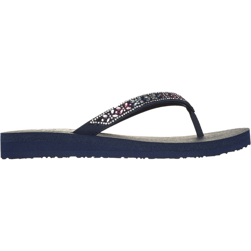 Skechers Meditation Butterfly Garden Sandales Pour Femmes En Polyuréthane Bleu Marine/Multicolores