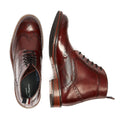 Ben Sherman Alfred Brogue Bottes Rouges En Cuir Pour Hommes