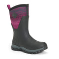 Muck Boots Arctic Sport Mid Bottes De Pluie En Caoutchouc Noir/Magenta