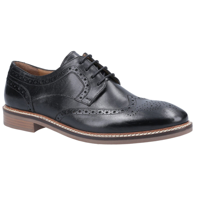 Hush Puppies Bryson Chaussures Richelieu Pour Hommes En Cuir Noir