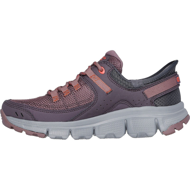 Skechers Summits AT Bottines De Randonnée Synthétiques Pour Femmes, Bordeaux/Multicolores