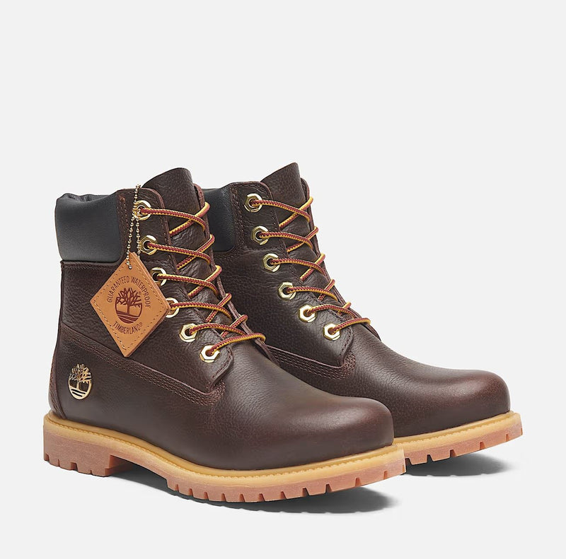 Timberland Premium Espresso 6 Inch Bottes Marron En Cuir Pour Femmes