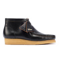 Clarks Originals Wallabee Bottes Noires En Cuir Pour Hommes