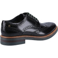 Base London Woburn Chaussures Richelieu Pour Hommes En Cuir Noir