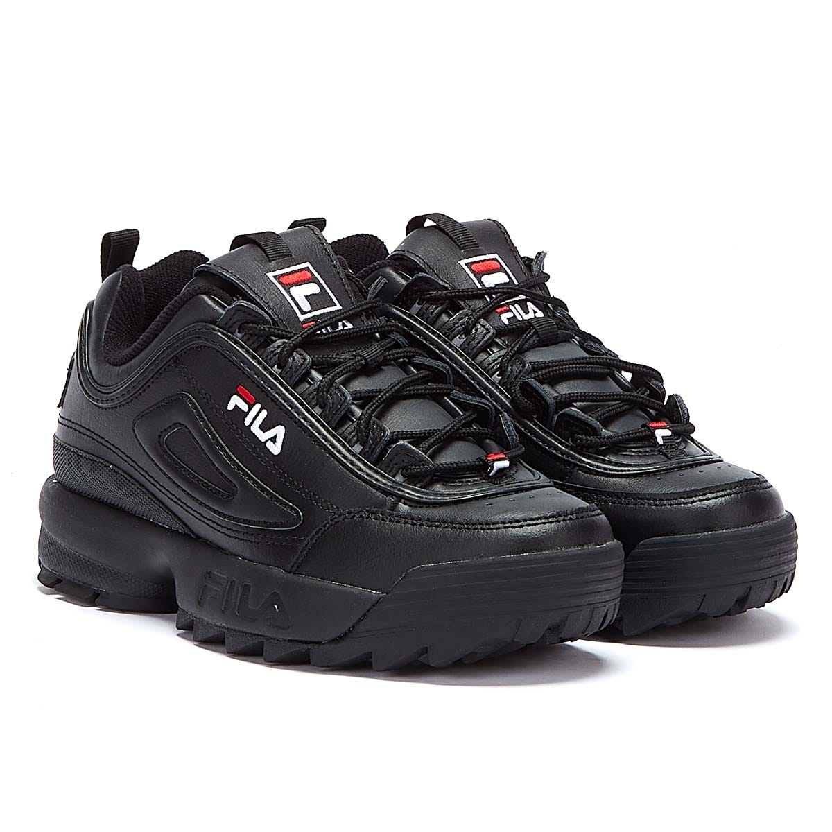 Fila Baskets Disruptor Ii Premium Noires/Blanches/Rouges