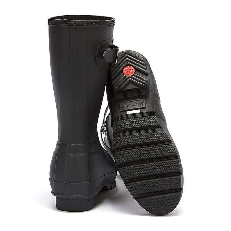 Hunter Original Short Bottes En Caoutchouc Noires Pour Femmes