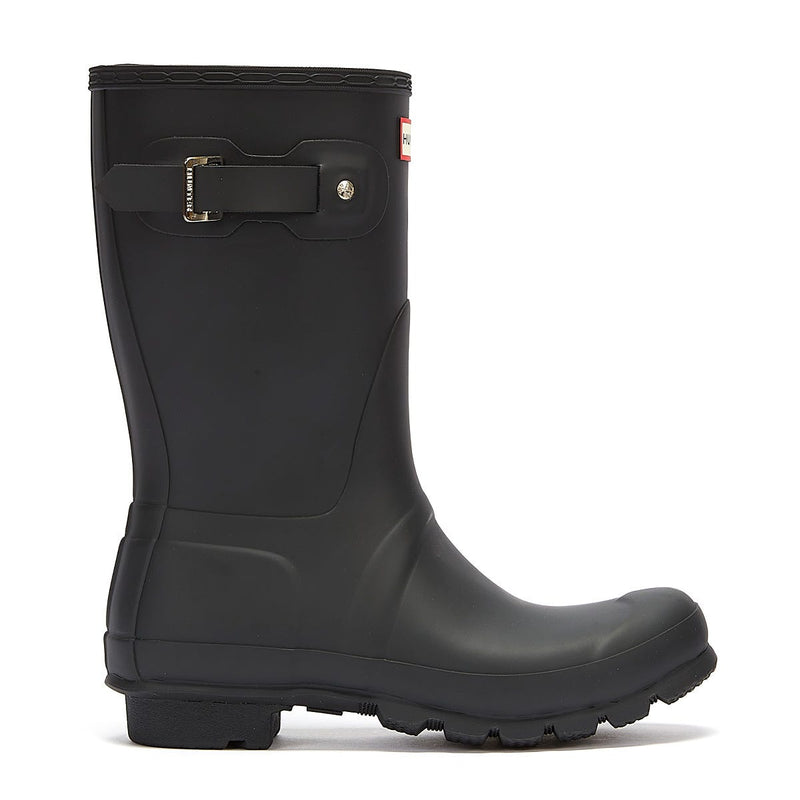 Hunter Original Short Bottes En Caoutchouc Noires Pour Femmes